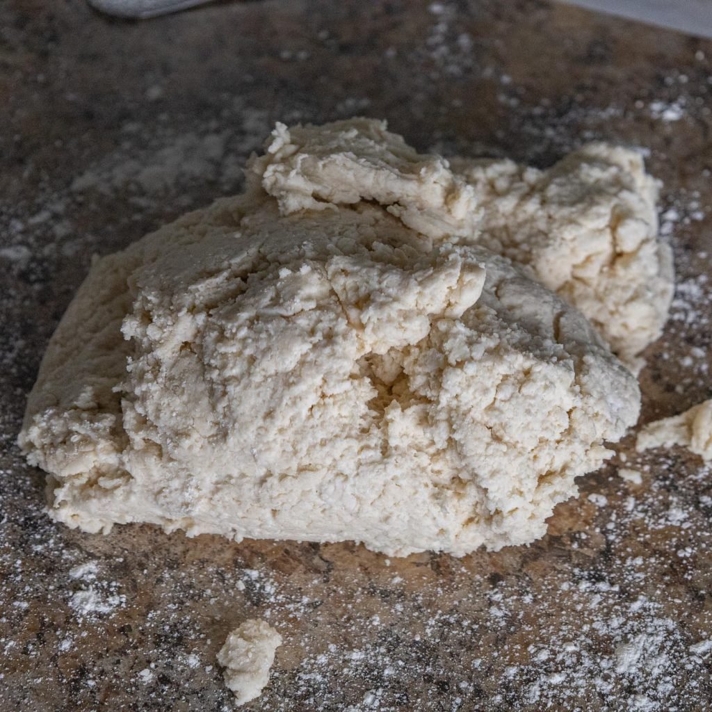 Shaggy dough is best for flaky vegan biscuits 