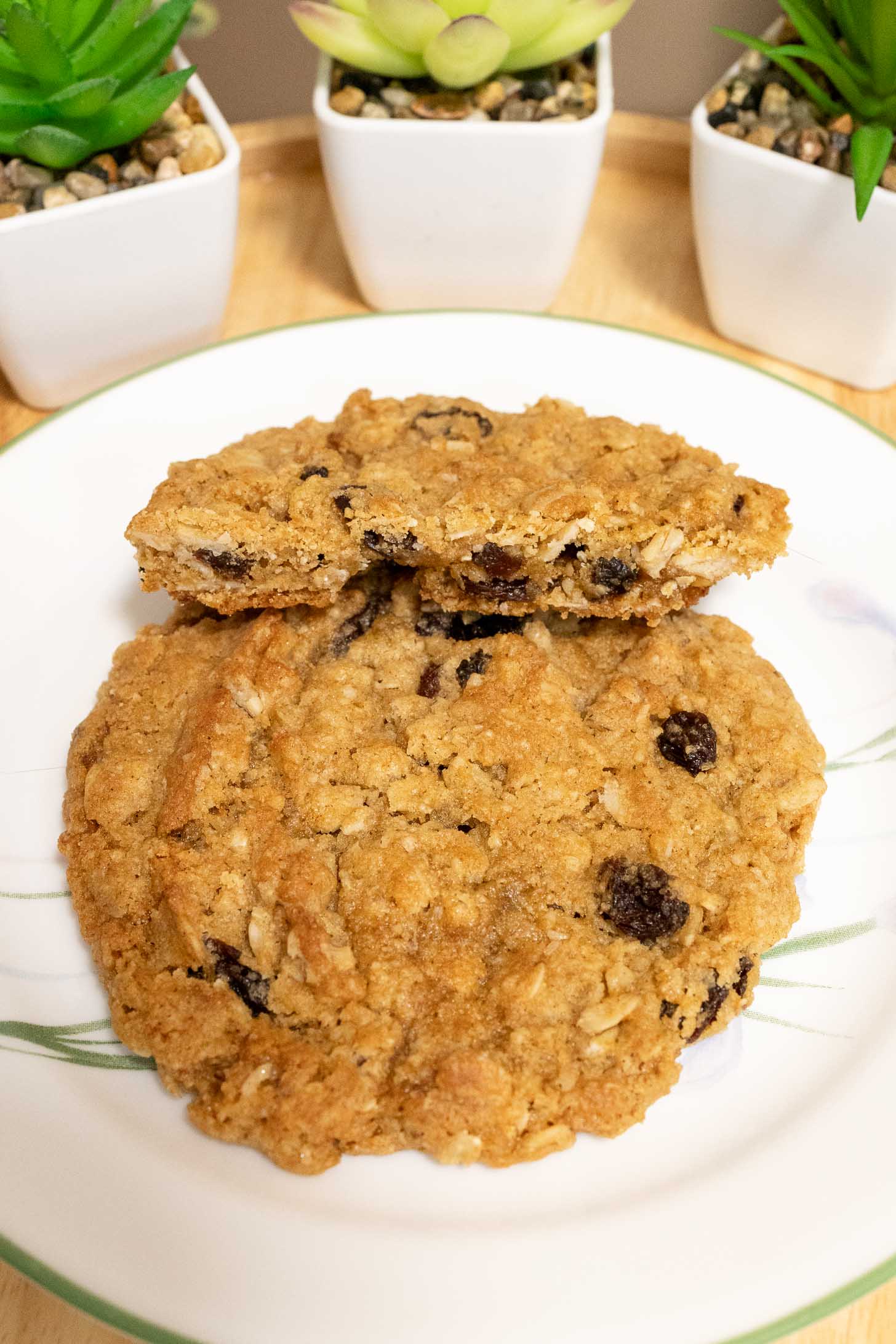 Chewy Vegan Oatmeal Cookies