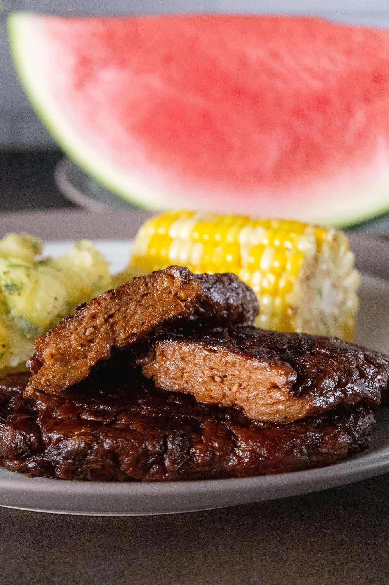 Vegan Ribs Recipe Seitan Ribs With Jackfruit A Bee Made It