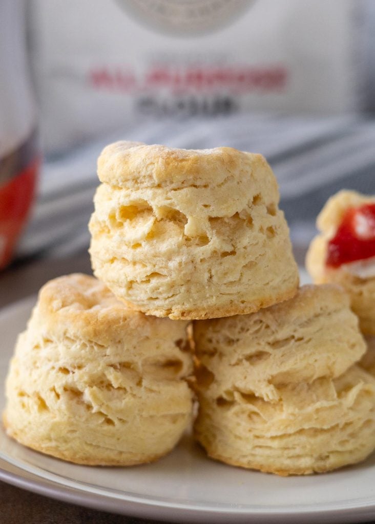 Big and tall flaky vegan biscuits 