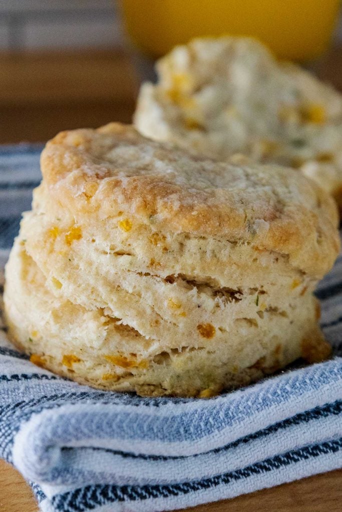 Cheddar herb biscuit variation