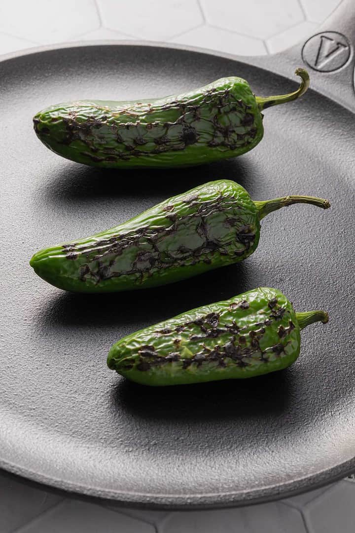 Roasted jalapeños