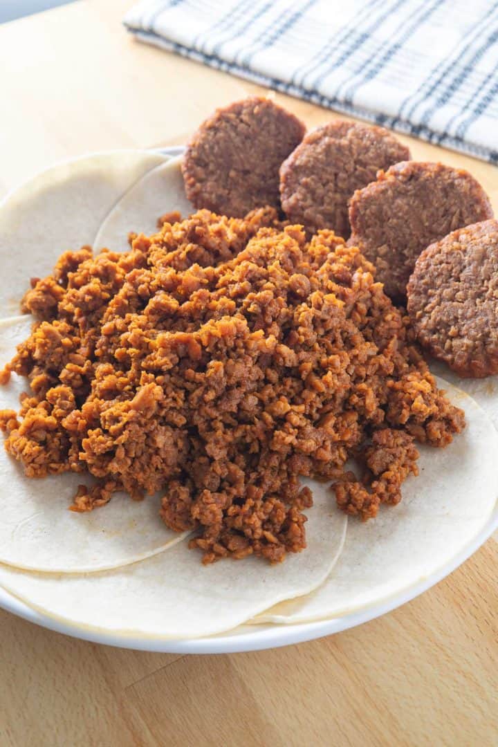 DIY plant based chorizo vegan meat substitute