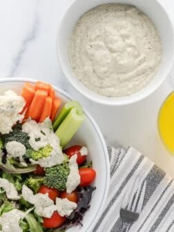 Dairy Free Hemp Heart Ranch Dressing: Low Sodium Vegan Recipes