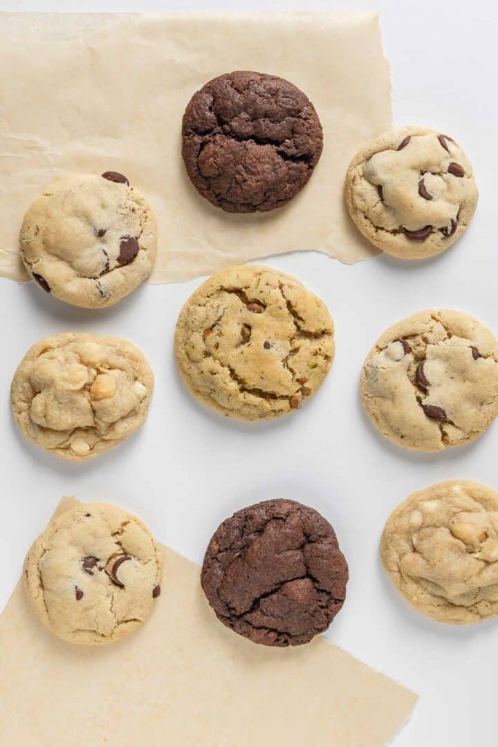 A variety of different vegan cookies