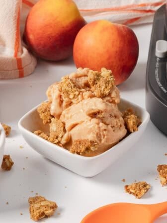 Peach Crisp Ice Cream Feature Image