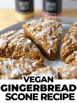 vegan gingerbread scones